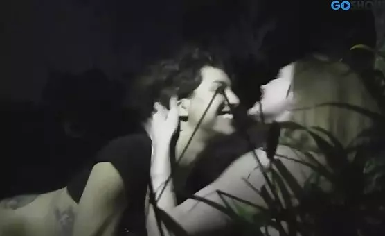 Lesbian Forest Encounter at Night